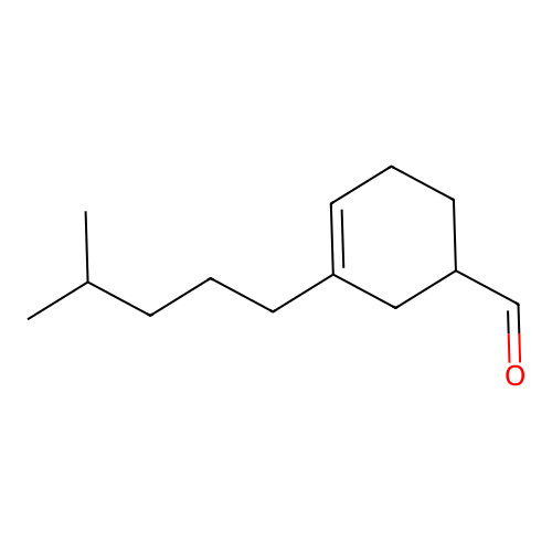 3-(4-Methylpentyl)cyclohex-3-ene-1-carbaldehyde structure