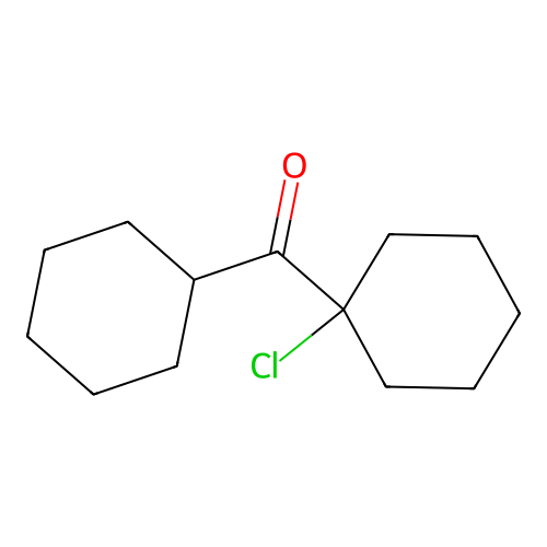 (1-Chlorocyclohexyl) cyclohexyl ketone structure