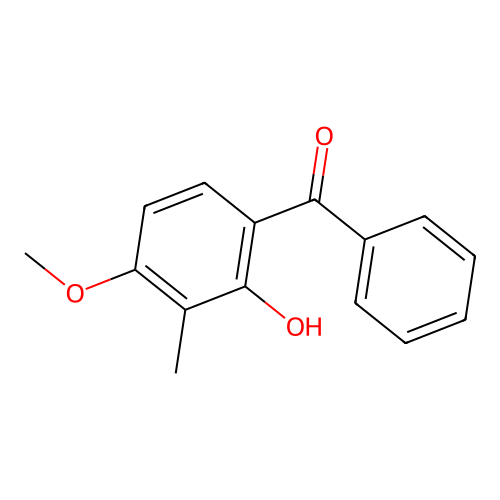 2-Hydroxy-4-methoxy-3-methylbenzophenone structure