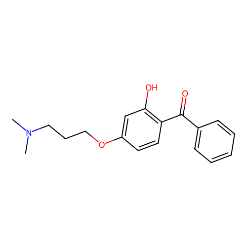 4-(3-(Dimethylamino)propoxy)-2-hydroxybenzophenone structure