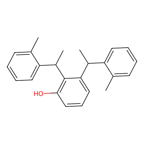 2,3-Bis[1-(2-methylphenyl)ethyl]phenol structure
