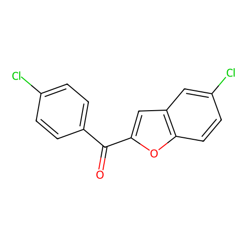 (5-Chlorobenzofuran-2-yl)(4-chlorophenyl)methanone structure