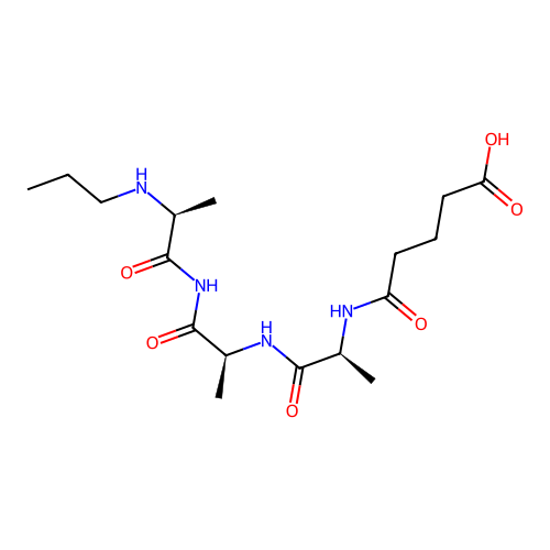 Glutaryl-alanyl-alanyl-alanyl-propylamide structure