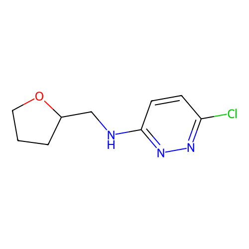 6-chloro-N-(oxolan-2-ylmethyl)pyridazin-3-amine structure