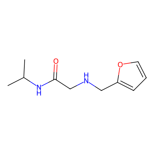 2-[(2-furylmethyl)amino]-N-isopropylacetamide structure