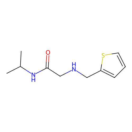 N-Isopropyl-2-((thiophen-2-ylmethyl)amino)acetamide structure