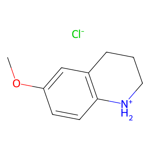 6-Methoxy-1,2,3,4-tetrahydroquinolin-1-ium chloride structure