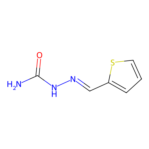 Hydrazinecarboxamide, 2-(2-thienylmethylene)- structure