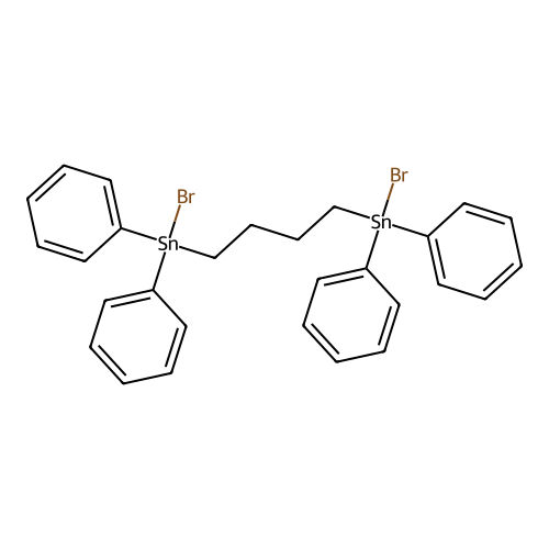 1,4-Bis(bromodiphenylstannyl)butane structure