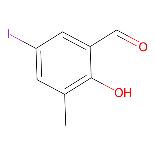2-Hydroxy-5-iodo-3-methylbenzaldehyde structure