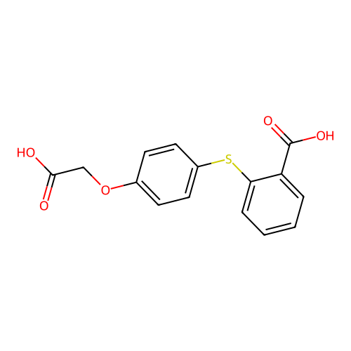 2-((4-(Carboxymethoxy)phenyl)thio)benzoic acid structure