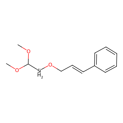 Dimethoxymethyl(3-phenylprop-2-enoxy)silane structure