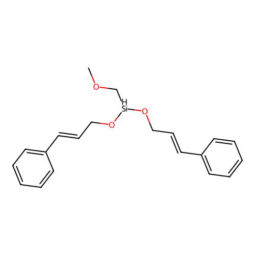 Methoxymethyl-bis(3-phenylprop-2-enoxy)silane structure