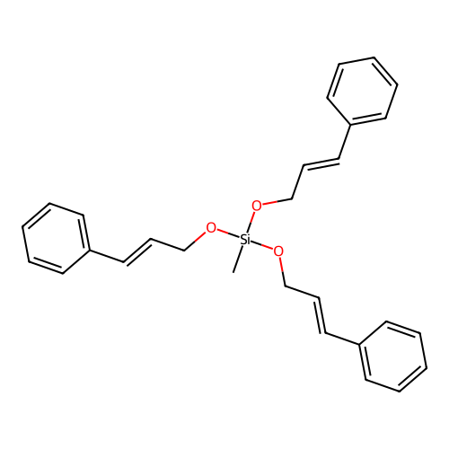Methyltris[(3-phenylprop-2-en-1-yl)oxy]silane structure