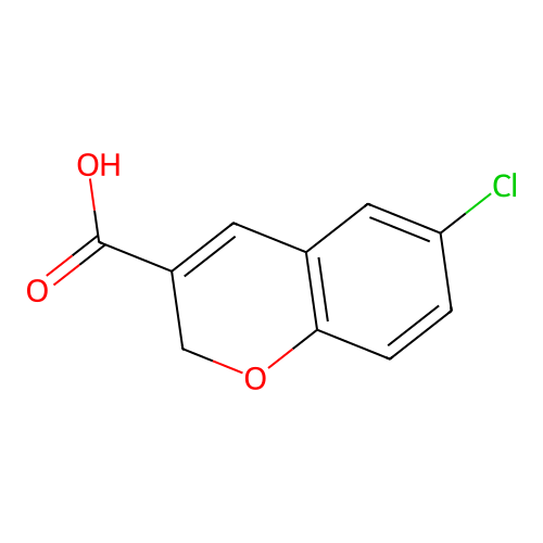 6-chloro-2H-chromene-3-carboxylic acid structure
