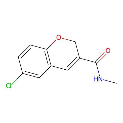 6-氯-N-甲基-2H-色烯-3-甲酰胺 structure