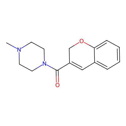 Piperazine, 1-(2H-1-benzopyran-3-ylcarbonyl)-4-methyl- structure