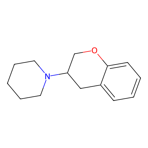 1-(3,4-Dihydro-2H-1-benzopyran-3-yl)piperidine structure