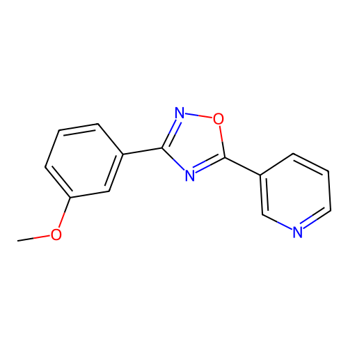 3-(3-Methoxyphenyl)-5-pyridin-3-yl-1,2,4-oxadiazole structure