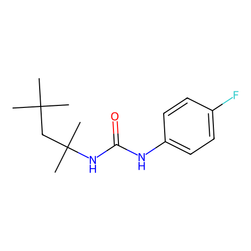 1-(4-Fluorophenyl)-3-(2,4,4-trimethylpentan-2-yl)urea structure