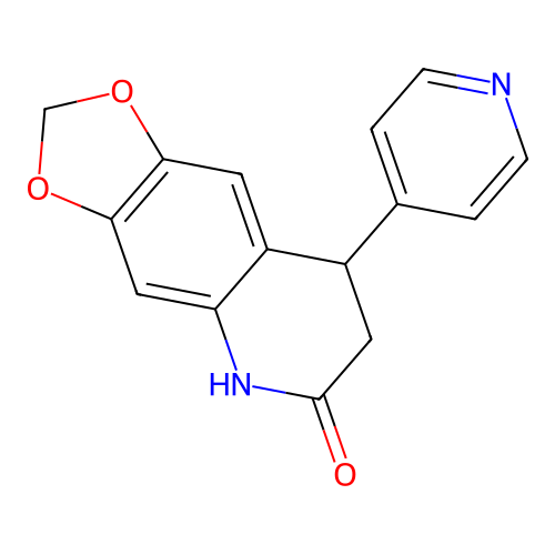8-pyridin-4-yl-7,8-dihydro-5H-[1,3]dioxolo[4,5-g]quinolin-6-one structure