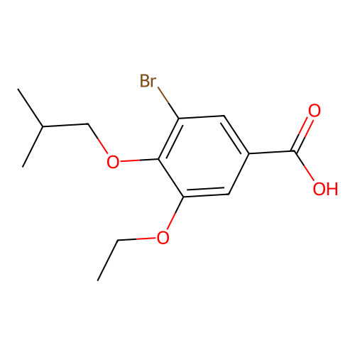 3-Bromo-5-ethoxy-4-isobutoxybenzoic acid structure