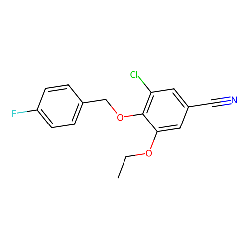3-Chloro-5-ethoxy-4-[(4-fluorophenyl)methoxy]benzonitrile structure