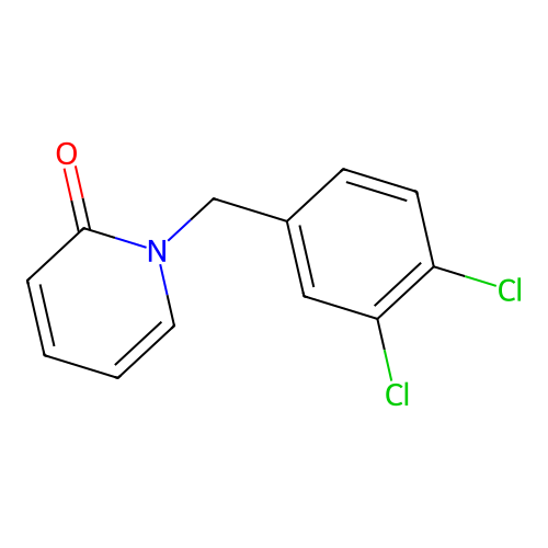 1-(3,4-dichlorobenzyl)pyridin-2(1H)-one structure