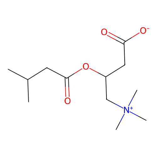 Isovalerylcarnitine structure