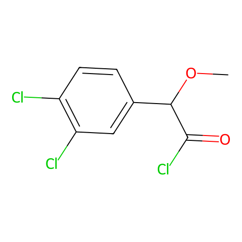 2-(3,4-Dichlorophenyl)-2-methoxyacetyl chloride structure