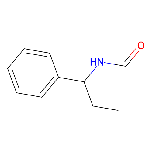 N-(1-phenylpropyl)formamide structure