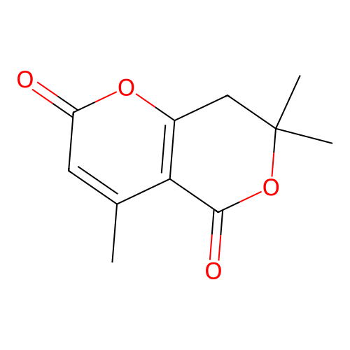 7,8-Dihydro-4,7,7-trimethyl-2h,5h-pyrano(4,3-b)pyran-2,5-dione structure