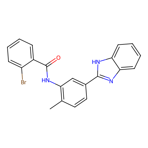 N-[5-(1H-benzimidazol-2-yl)-2-methylphenyl]-2-bromobenzamide structure