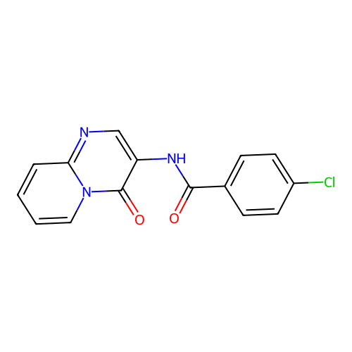 4-chloro-N-(4-oxo-4H-pyrido[1,2-a]pyrimidin-3-yl)benzamide structure