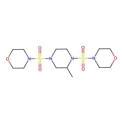 4-{[2-Methyl-4-(morpholin-4-ylsulfonyl)piperazinyl]sulfonyl}morpholine structure