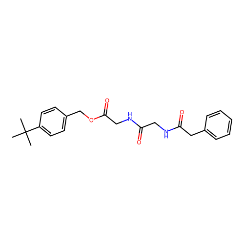 4-tert-butylbenzyl N-(phenylacetyl)glycylglycinate structure