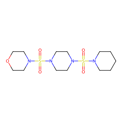4-{[4-(Piperidylsulfonyl)piperazinyl]sulfonyl}morpholine structure