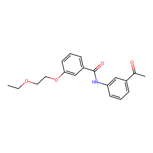 N-(3-acetylphenyl)-3-(2-ethoxyethoxy)benzamide structure