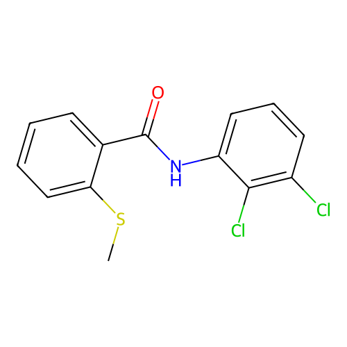 N-(2,3-dichlorophenyl)-2-methylsulfanylbenzamide structure
