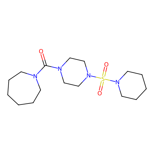 1-{[4-(1-Piperidinylsulfonyl)-1-piperazinyl]carbonyl}azepane structure