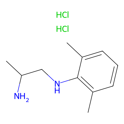 1,2-Propanediamine, N(sup 1)-(2,6-dimethylphenyl)-, dihydrochloride structure