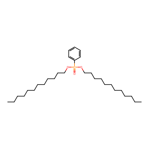 Didodecyl phenylphosphonate structure