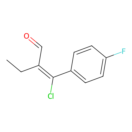 2-[Chloro(4-fluorophenyl)methylene]butanal structure