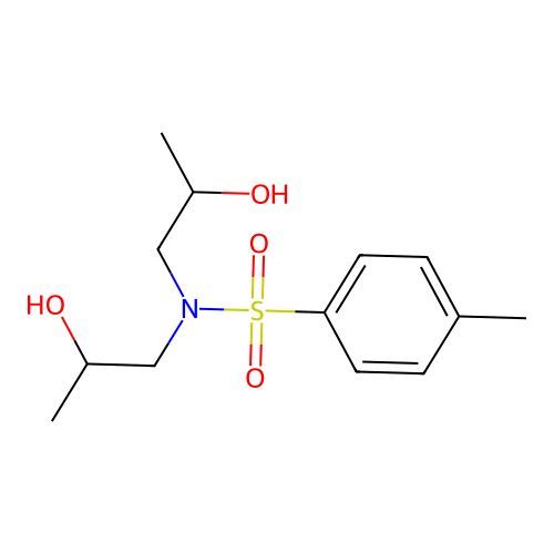 N,N-Bis(2-hydroxypropyl)-p-toluenesulphonamide structure