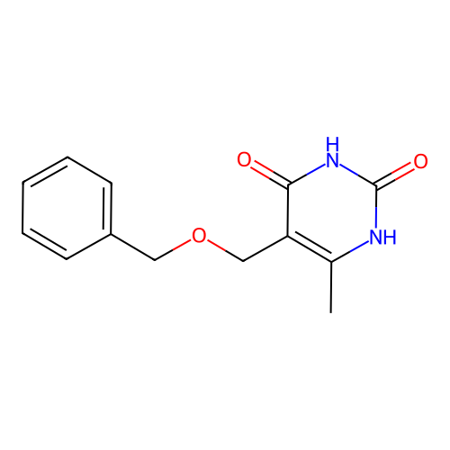 5-Benzyloxymethyl-6-methyluracil structure
