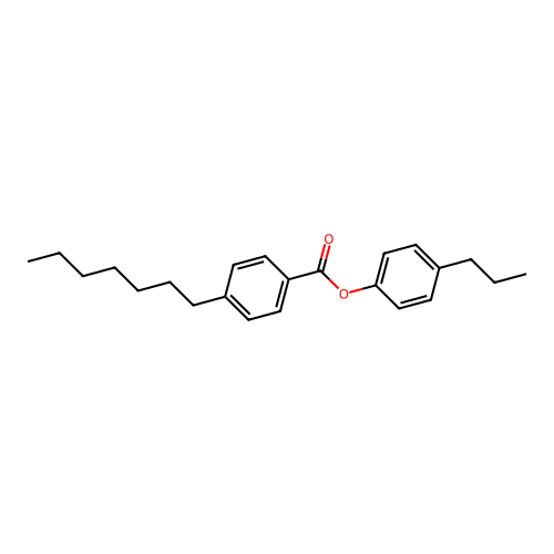 4-Propylphenyl 4-heptylbenzoate structure