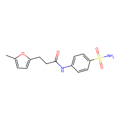 3-(5-methylfuran-2-yl)-N-(4-sulfamoylphenyl)propanamide structure
