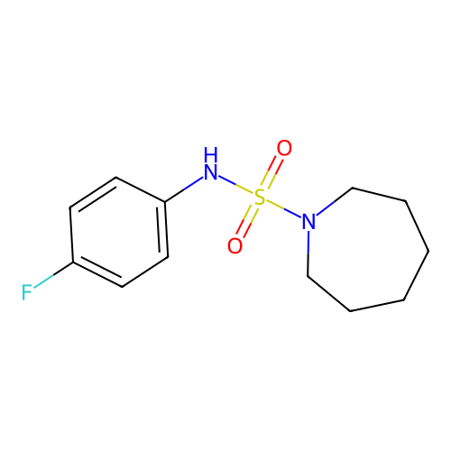 N-(4-氟苯基)氮杂环庚烷-1-磺酰胺 structure