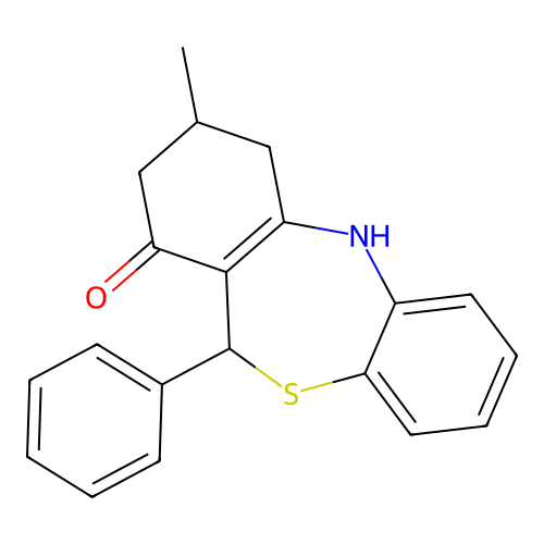 3-methyl-11-phenyl-3,4,5,11-tetrahydrodibenzo[b,e][1,4]thiazepin-1(2H)-one structure
