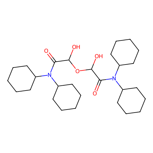 Acetamide, 2,2'-oxybis[N,N-dicyclohexyl-2-hydroxy- structure